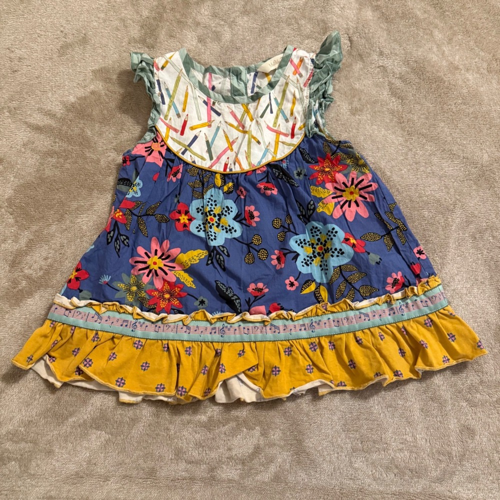 Matilda Jane Flying Colors Choose Your Own Path Floral Pencil Ruffle Top 2/4